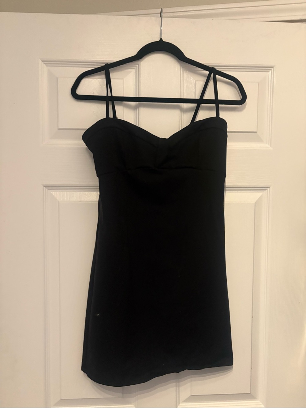 Free People Black Ribbed Tank with Ring Strap